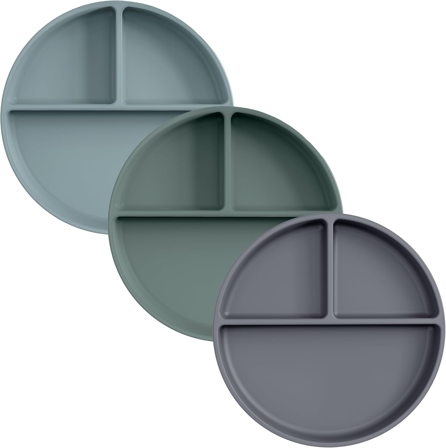 Rayshie Juego De 7 Piezas De Alimentación De Silicona Para Bebés De 6 Agujeros, Caja De Suplemento De Alimentos Para Niños, Babero De Silicona, Taza De Paja Con Plato De Succión