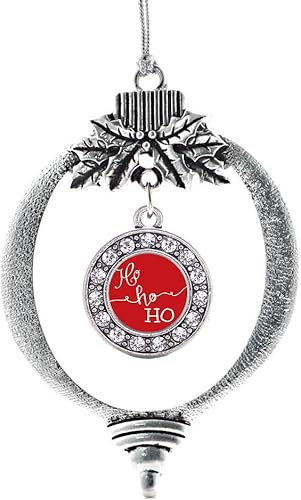 Miniatura 184 de Inspired Silver - My Vintage Initials - Adorno con dije de letra V - Adornos navideños de círculo plateado con joyas de circonita cúbica