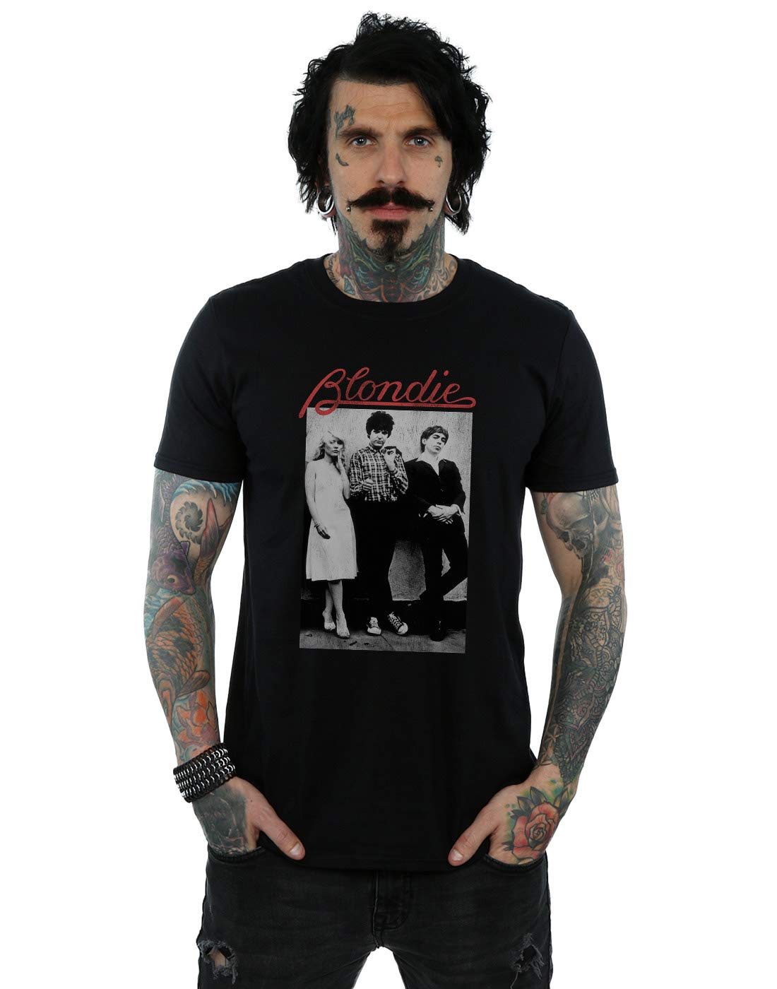 Absolute CultBlondie Men's Distressed Band T-Shirt