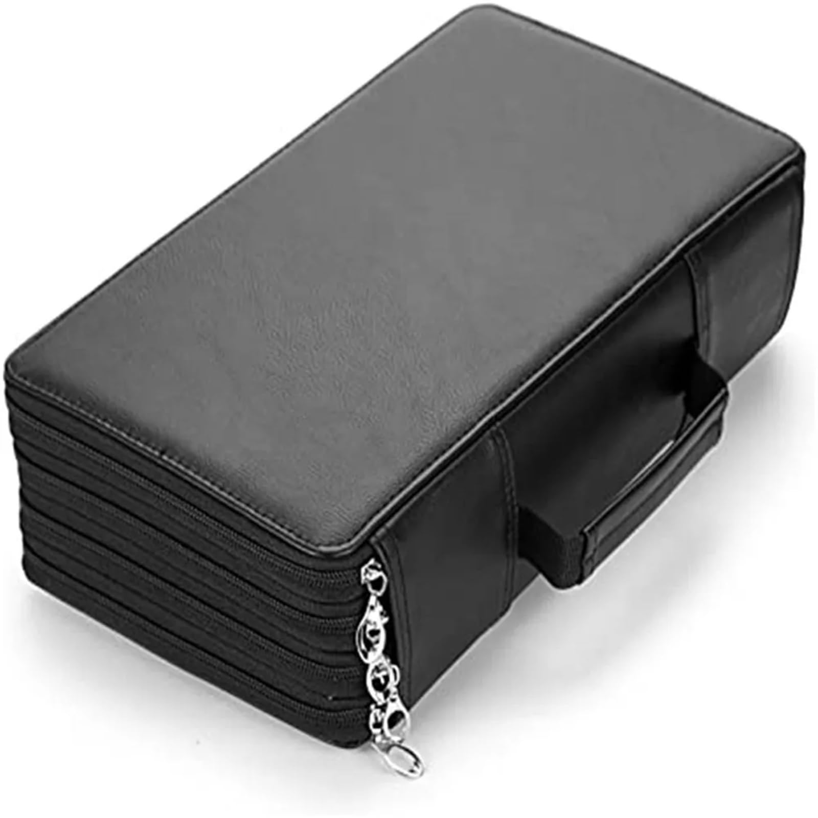 Astuccio per Matite da Disegno Custodia for Penna in Pelle PU Portatile da 300 Fori, Grande capacità, Multifunzionale, Portatile, for cancelleria, Custodia for Penna(Grey)