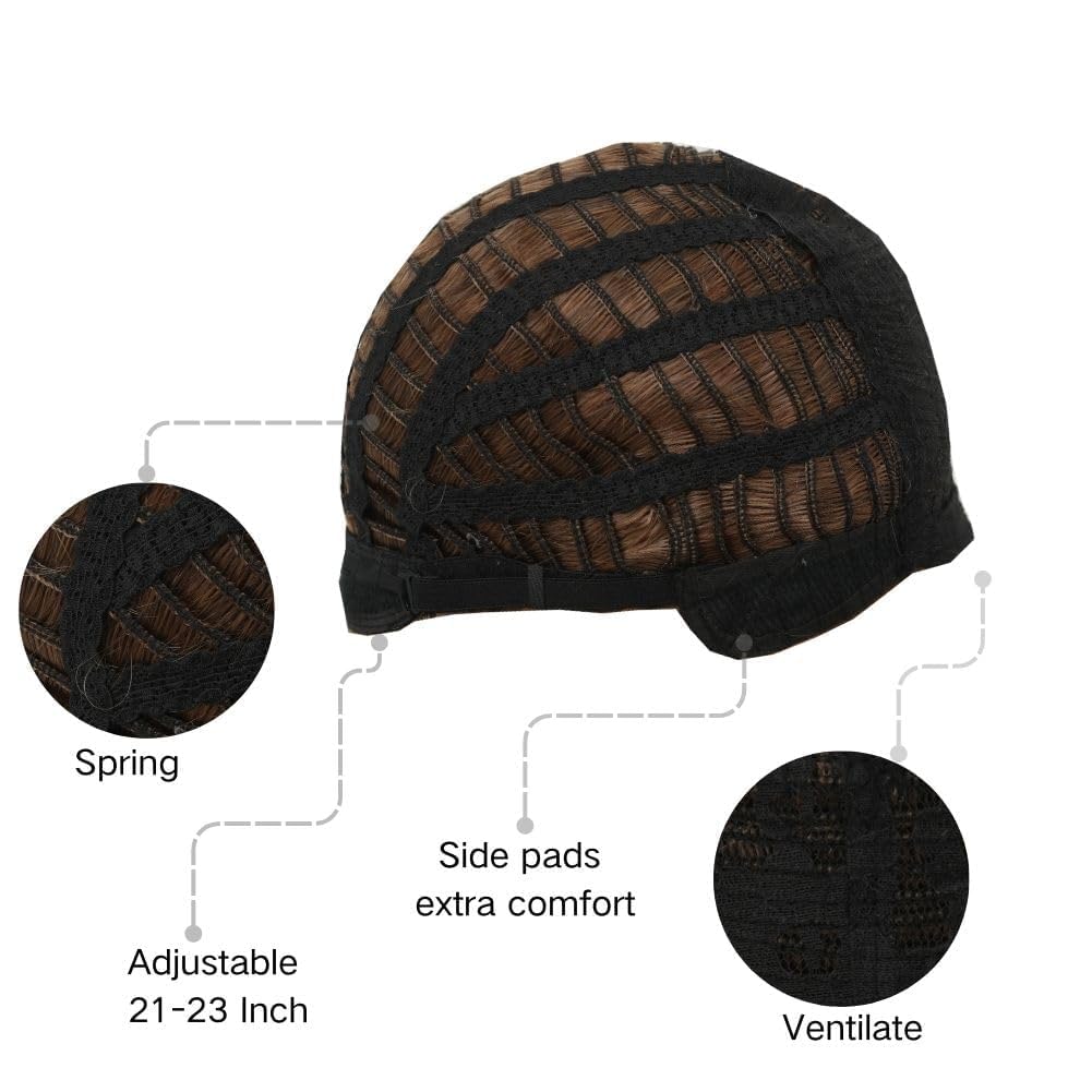 Black Short Curly Wigs for Women with Bangs Shoulder Length Heat Resistant Synthetic Daily Costume Hair Wig - Image 6