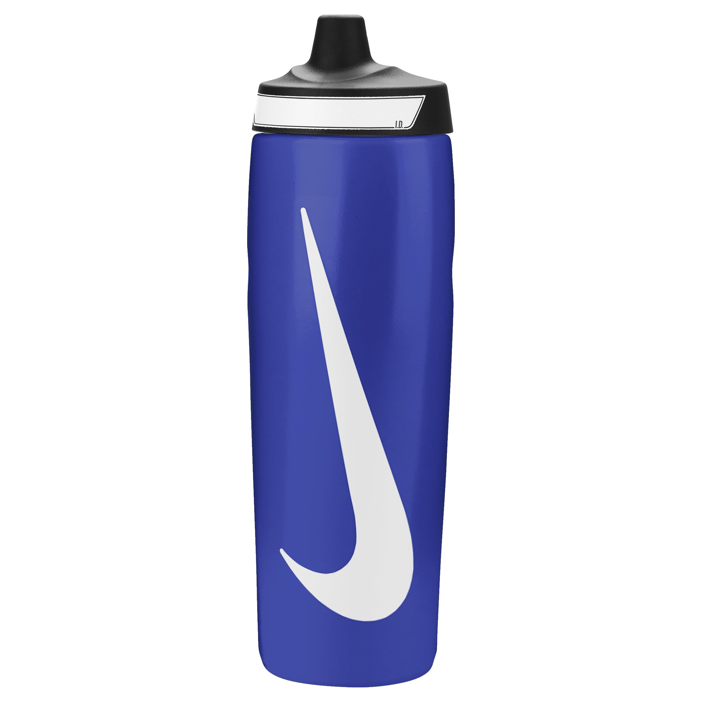 Nike Refuel Bottle Grip 24oz 709 ml Water Bottle Sports Bottle Training Fitness Non-slip Grip, Game Royal/Black/White