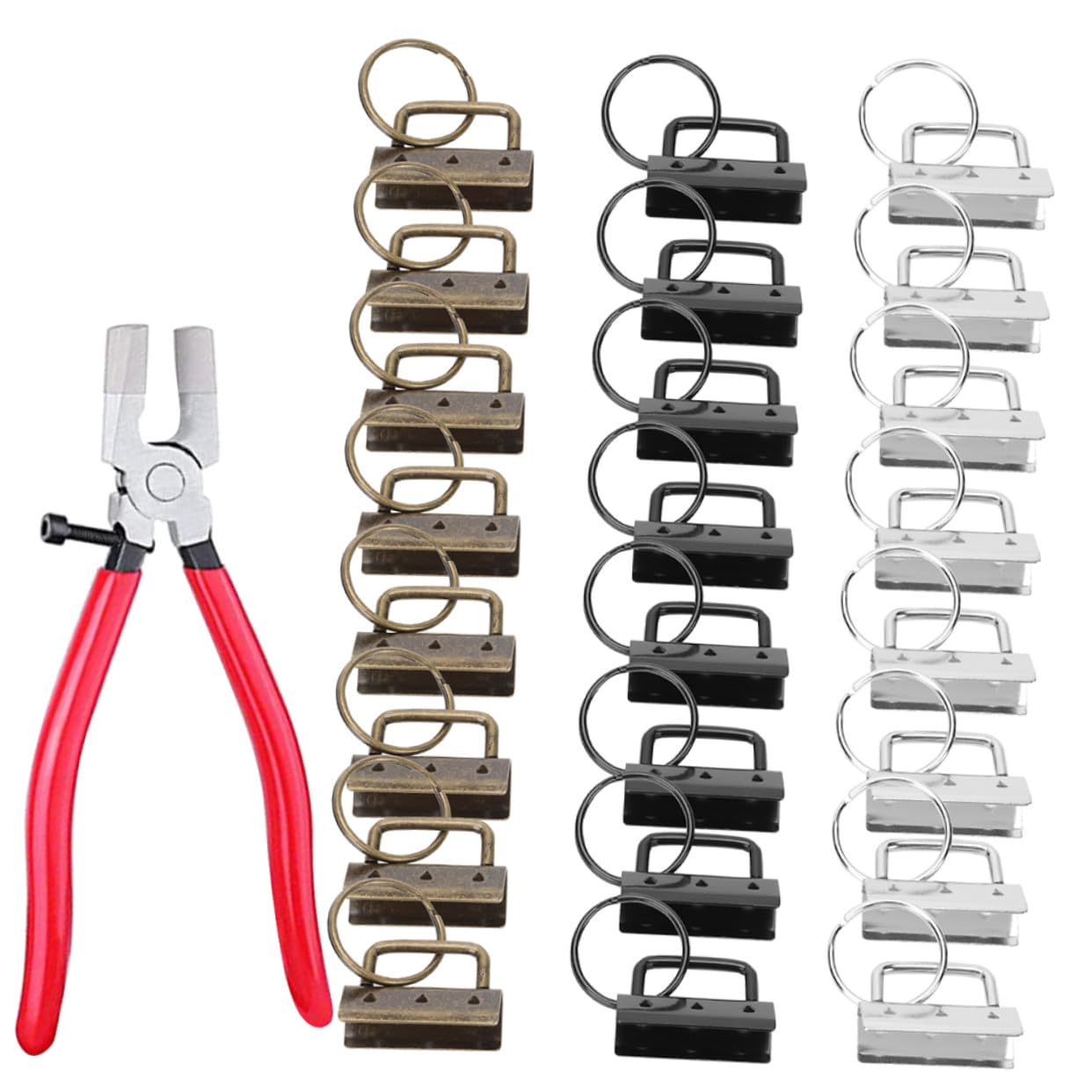 Porte-clés métalliques 32 mm pour organiser vos clés et sacs au quotidien