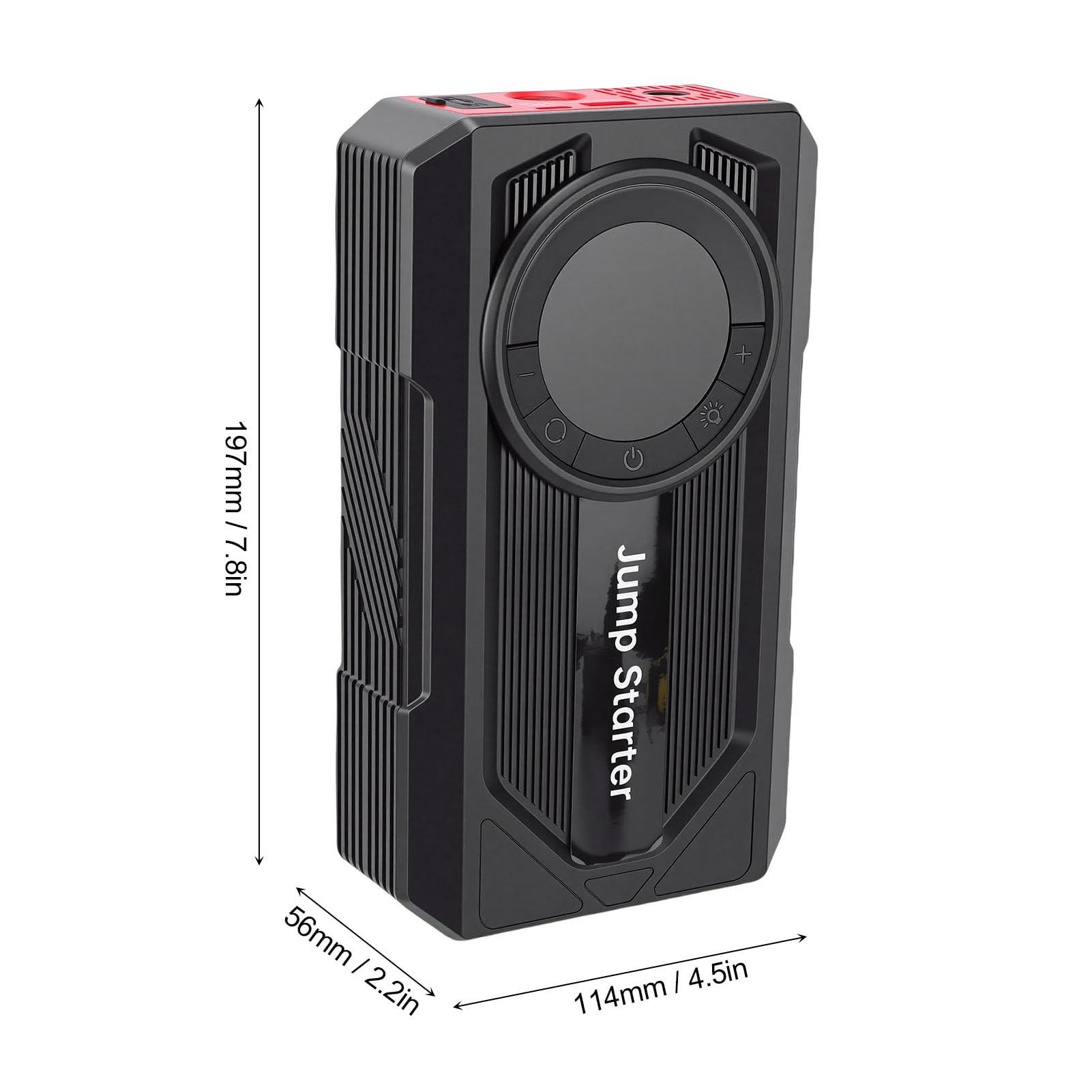Arrancador de Emergencia para Coche de 2000 A, Banco de Energía Portátil con Compresor de Aire, Inflador de Neumáticos de 150 PSI, Luz LED de Carga Rápida de 45 W para Coche,