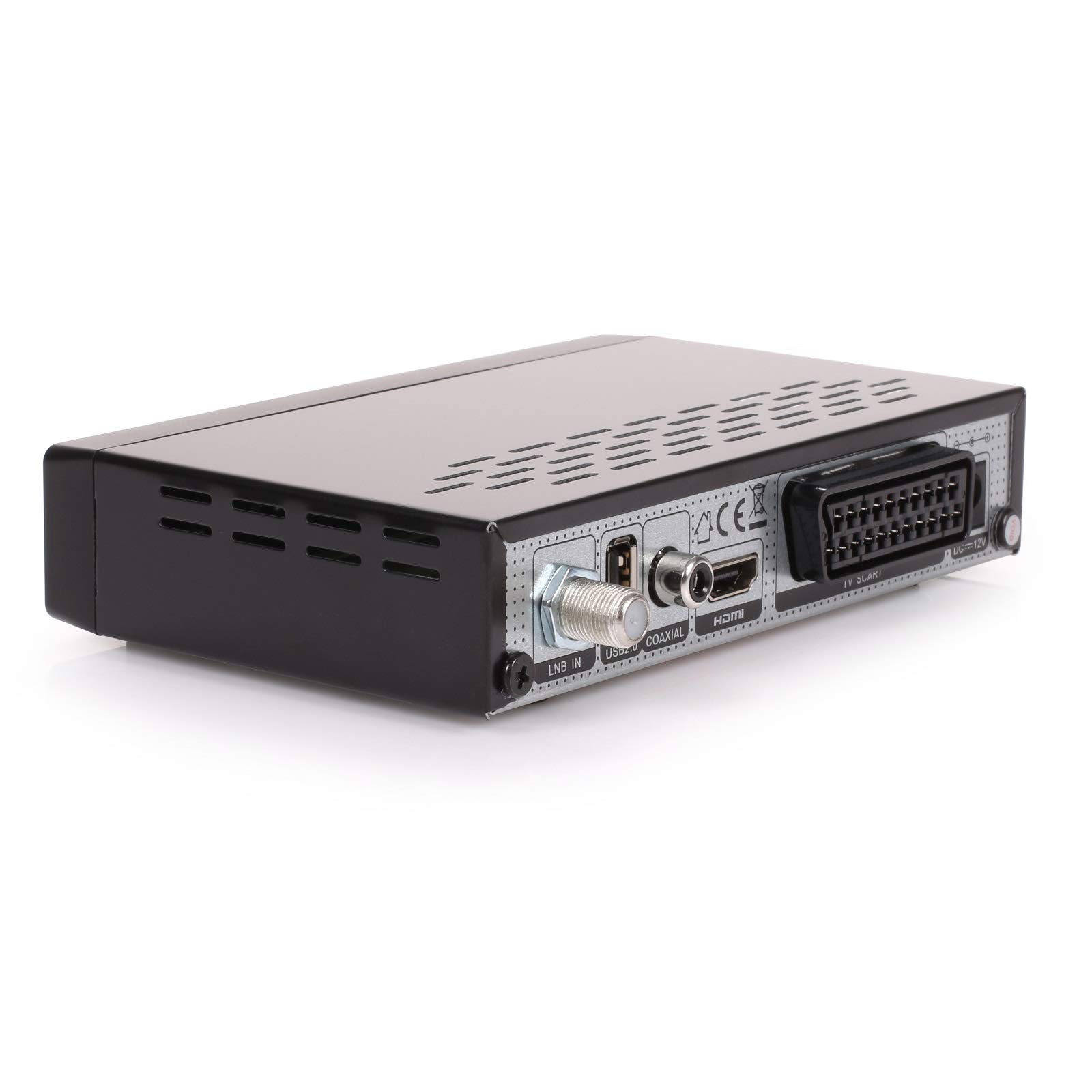ANKARO DSR 4100 Plus HD HDTV Receptor de satélite digital (HDTV, DVB-S/S2, SAT, HDMI, SCART, 1 puerto USB 2.0, Easyfind, Full HD 1080p) [preprogramado para Astra Hotbird] – Negro