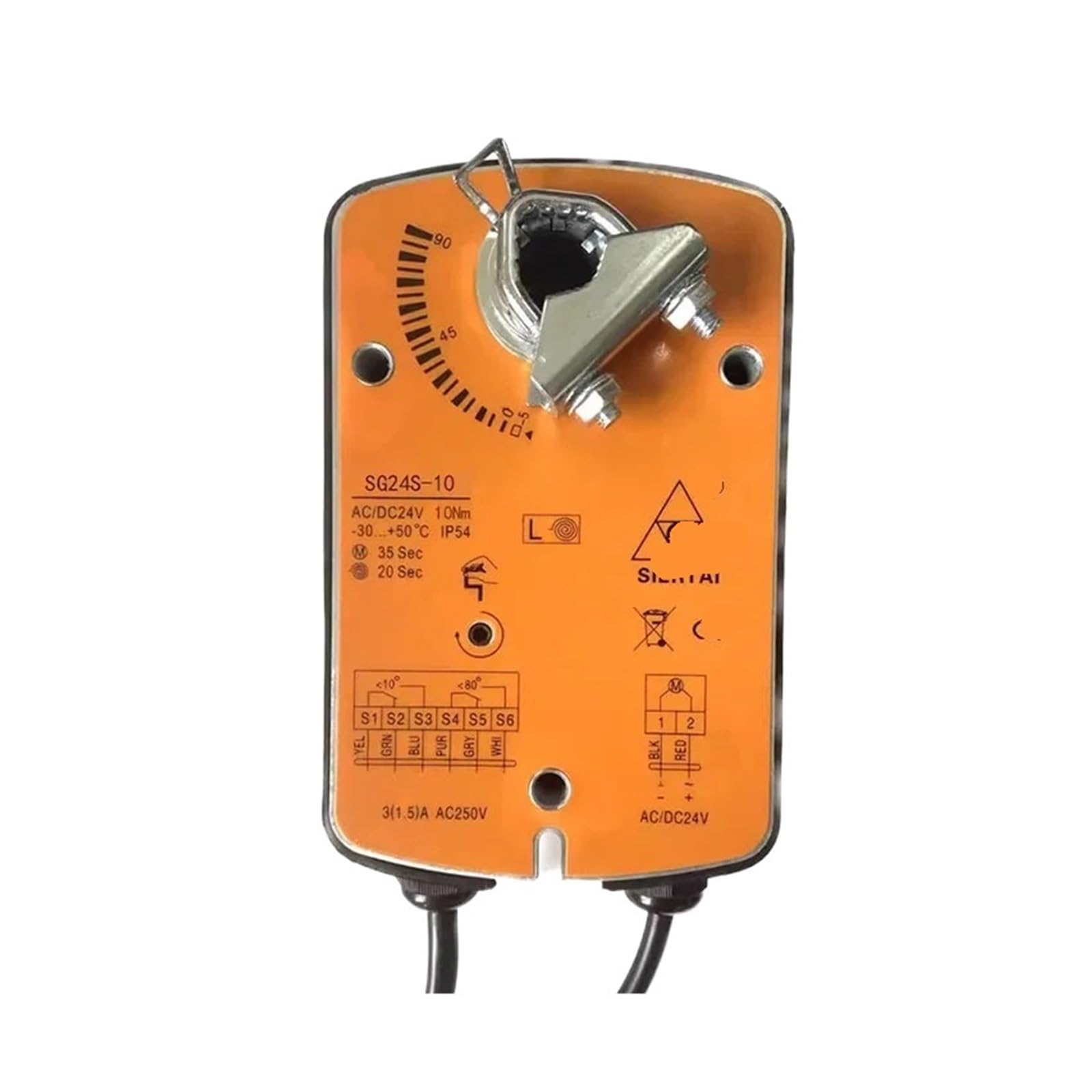 Dampers Actuators 5Nm 10Nm on/Off Type Damper Actuator Power Off Spring Automatic Reset Drive(10Nm ACDC24V)