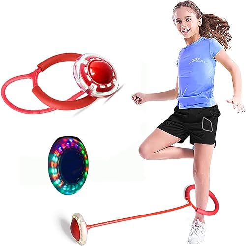 Bola deportiva para saltar al tobillo, bola de salto intermitente para niños y niñas, juguete de fitness, regalo de Navidad, 5 colores