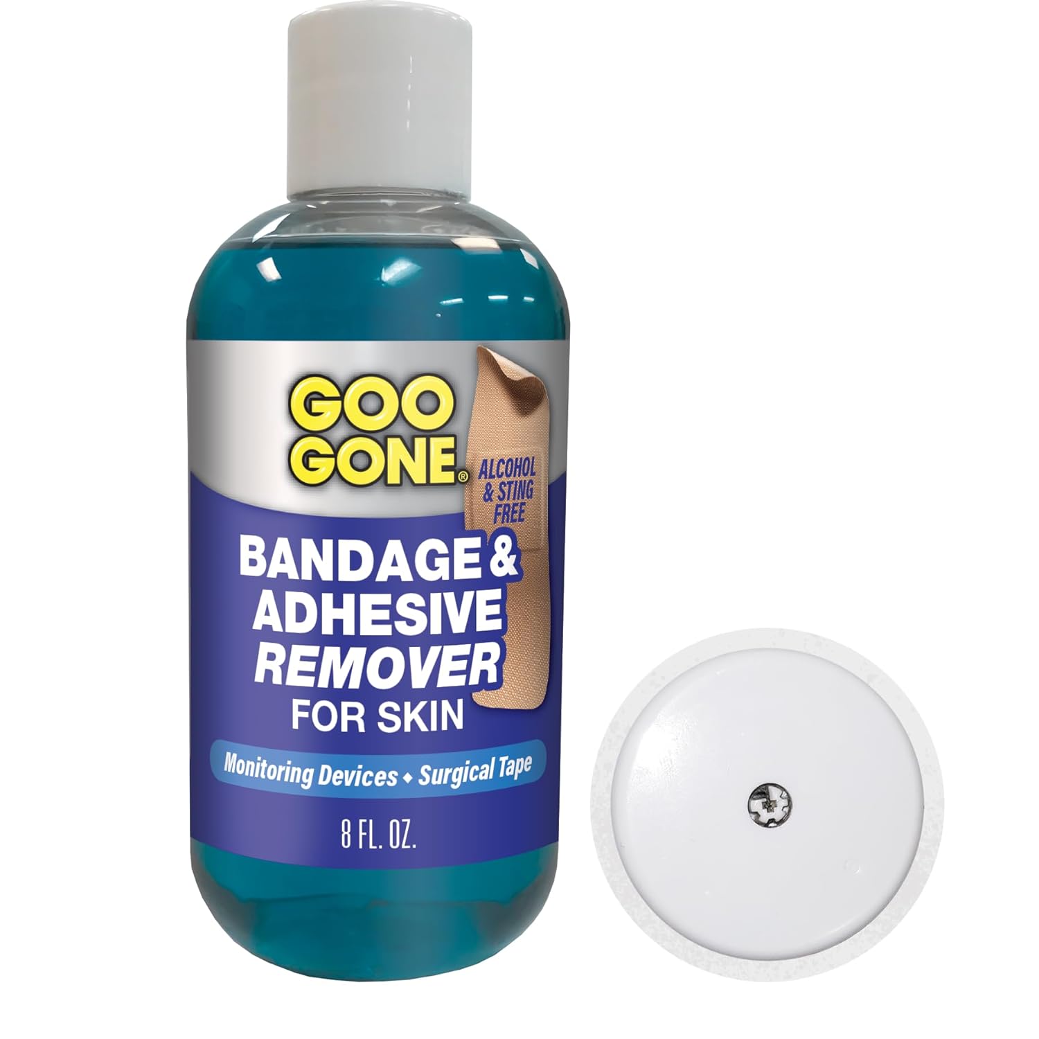 Goo Gone Skin Adhesive Remover - Safe and Pain Free Removal for Sticky Residue from Continuous Glucose Monitors