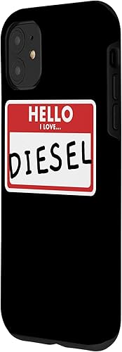 Vista 8 de iPhone X/XS Hello I Love Diesel Diesel Diesel Roll Carbón Power 4X4 Camiones Case
