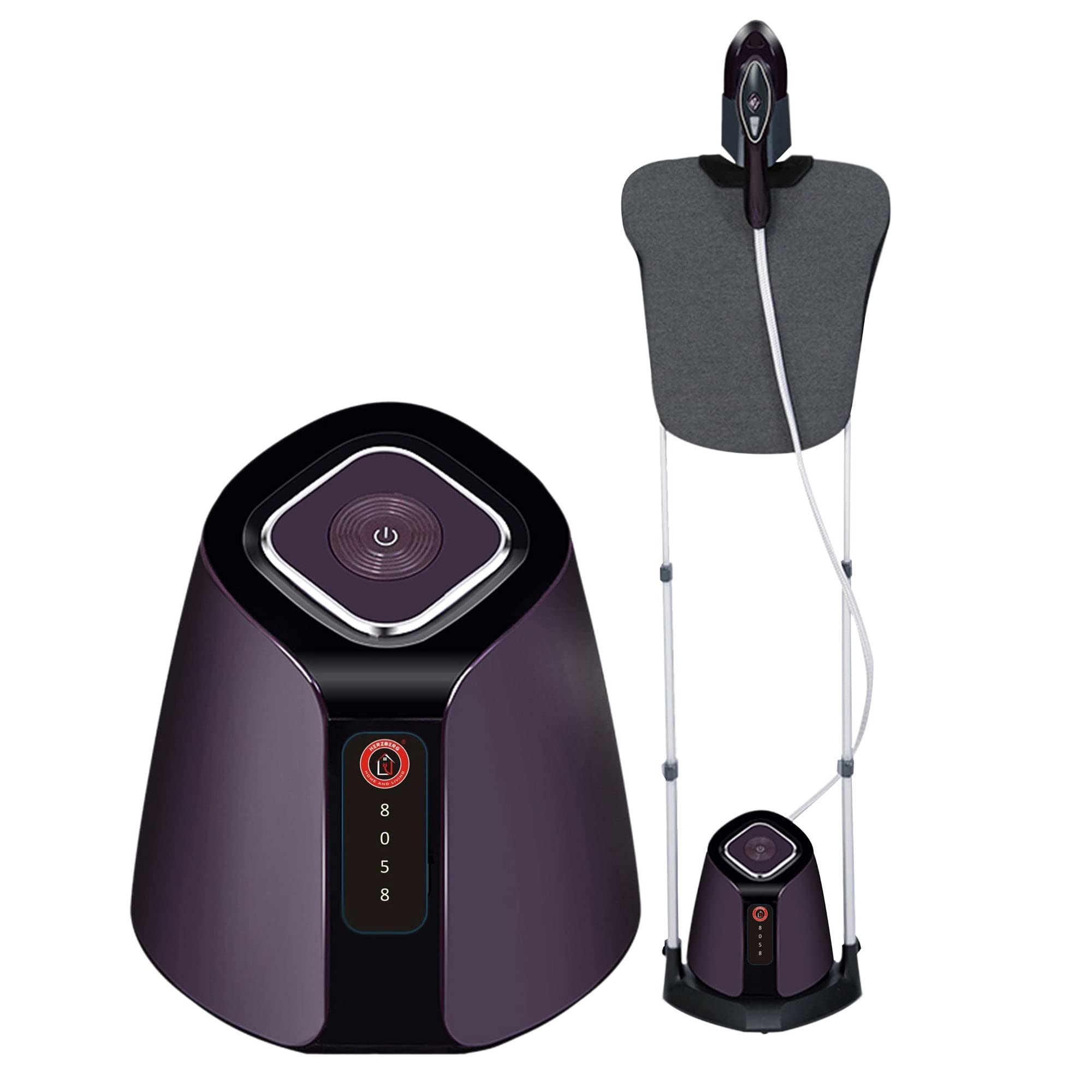 Herzberg Défroisseur Vapeur Vertical avec Station 4,5 Bar HG8058