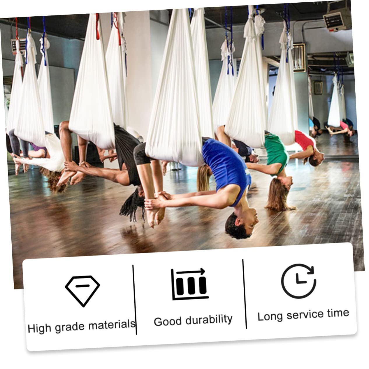 FUNOMOCYA Heavy Duty Stainless Steel Door Buckle Wall Mount Swing Hook Plastic Expansion Ceiling Fan Hook 2 Pack