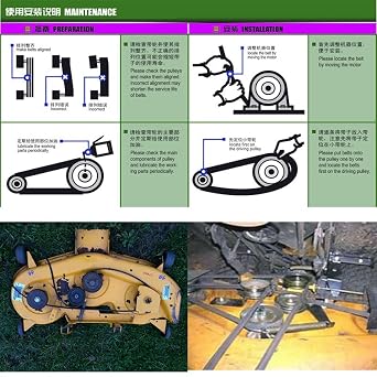 (A57) 0.5x59in Lawn Mower Deck Belt Dry Wrapping Triangle Belt 532138399 Compatible for AYP H-USQVARNA S-Ears