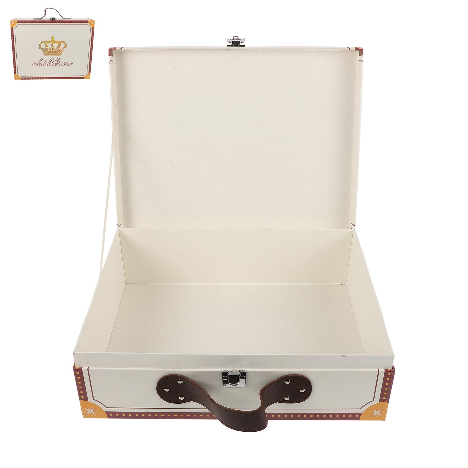 Scatola Portaoggetti a Valigia Facile da Trasportare in Carta Portatile Maniglia Scatola Regalo Originale per Decorazioni di Matrimoni e Feste