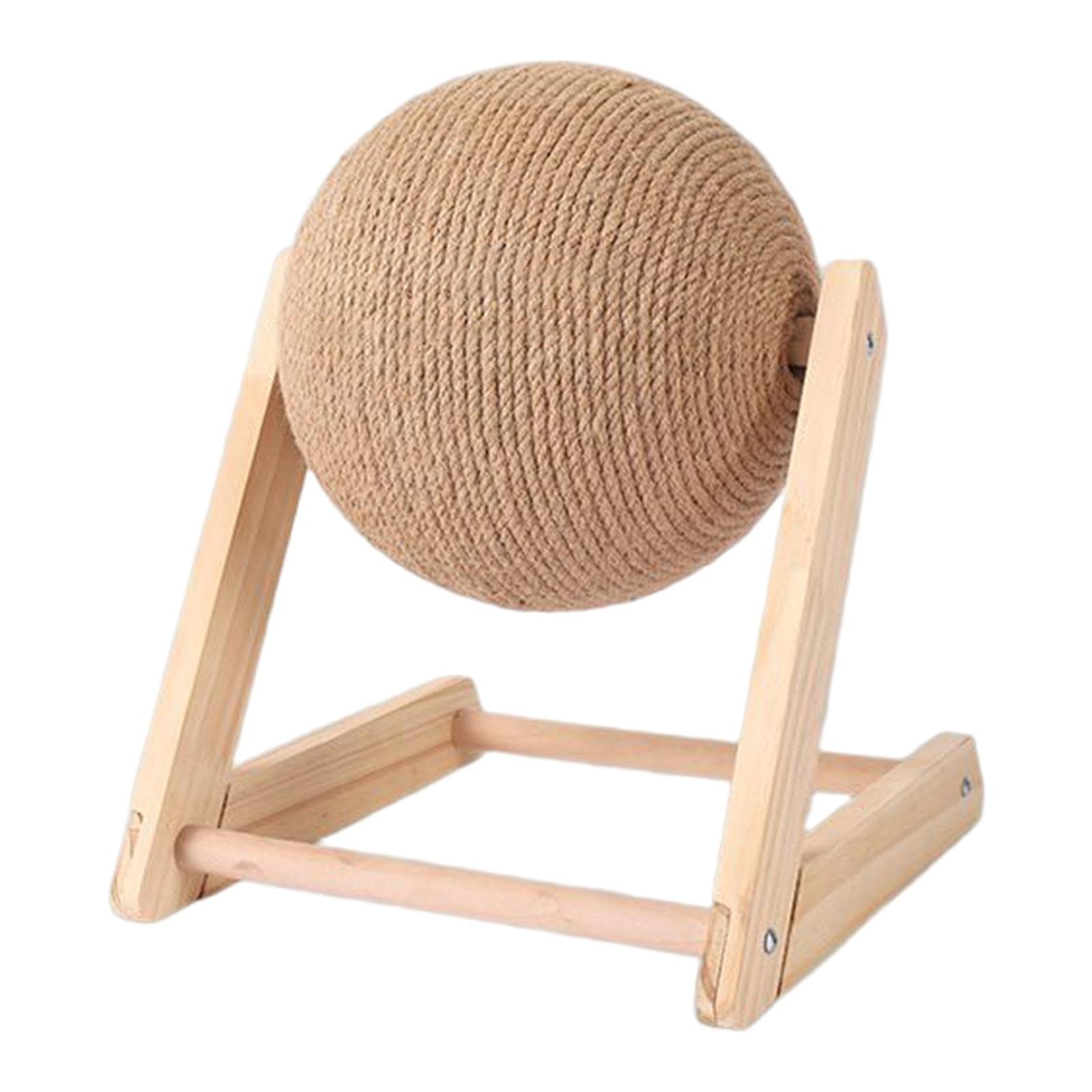 Pelota rascadora de sisal juguete interactivo resistente para gatitos 4
