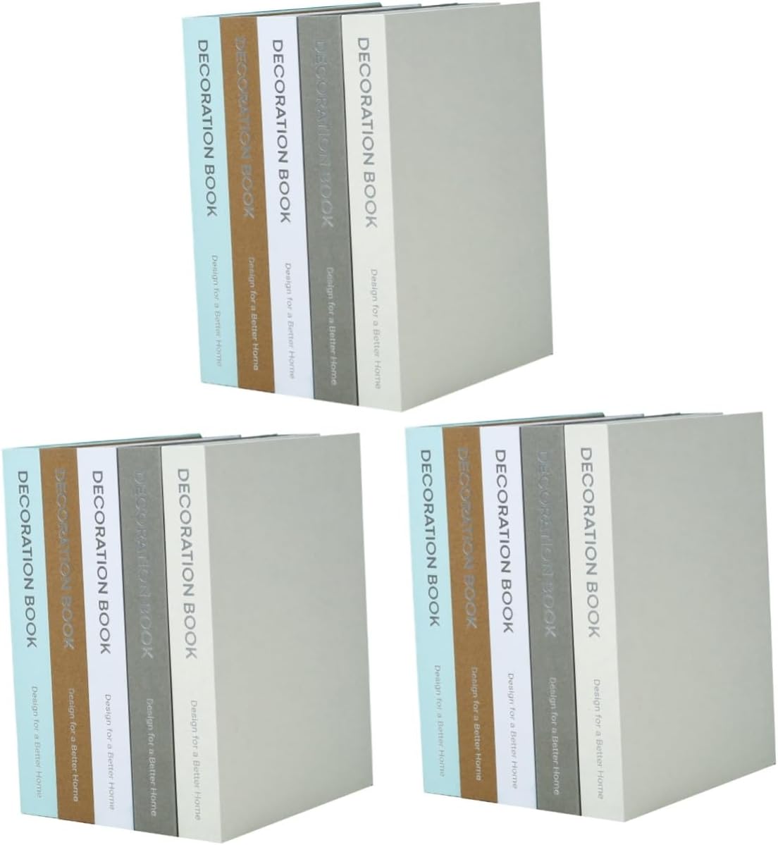 Zerodeko 3pcs Trendy Decor Fake Book Stack Book Christmas Ornament Table Top Decor Christmas Decorations Light House Decorations for Home Retro Decor Book Figure Books Office Desk