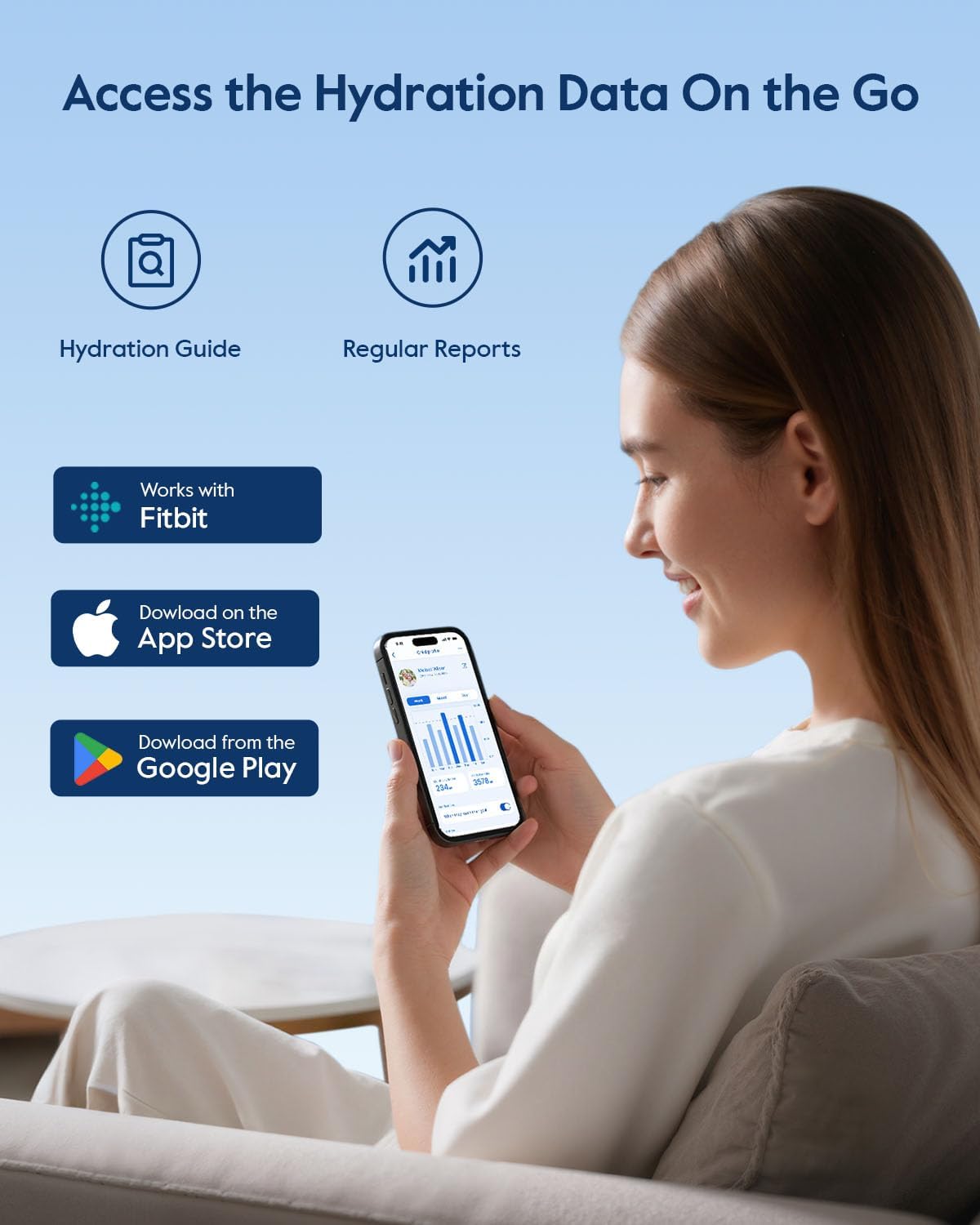 BOOST Smart Water Bottle with Reminder & Tracker, 16oz Kids Water Bottle for School, DIY Refrigerator Magnets, BPA-Free Vacuum Insulated Stainless Steel, Ideal Gift for Christmas, New Year - Image 4