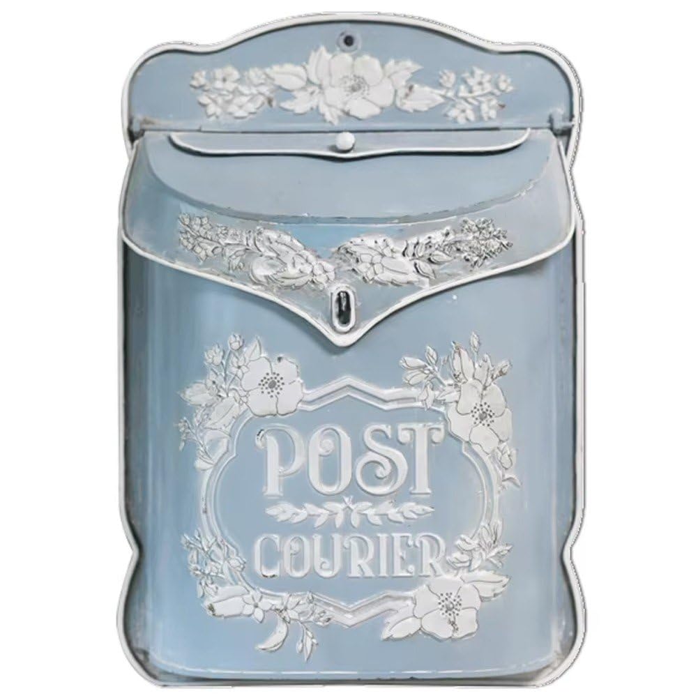 Boîtes aux lettres extérieures vintage en métal pour décoration murale de ferme