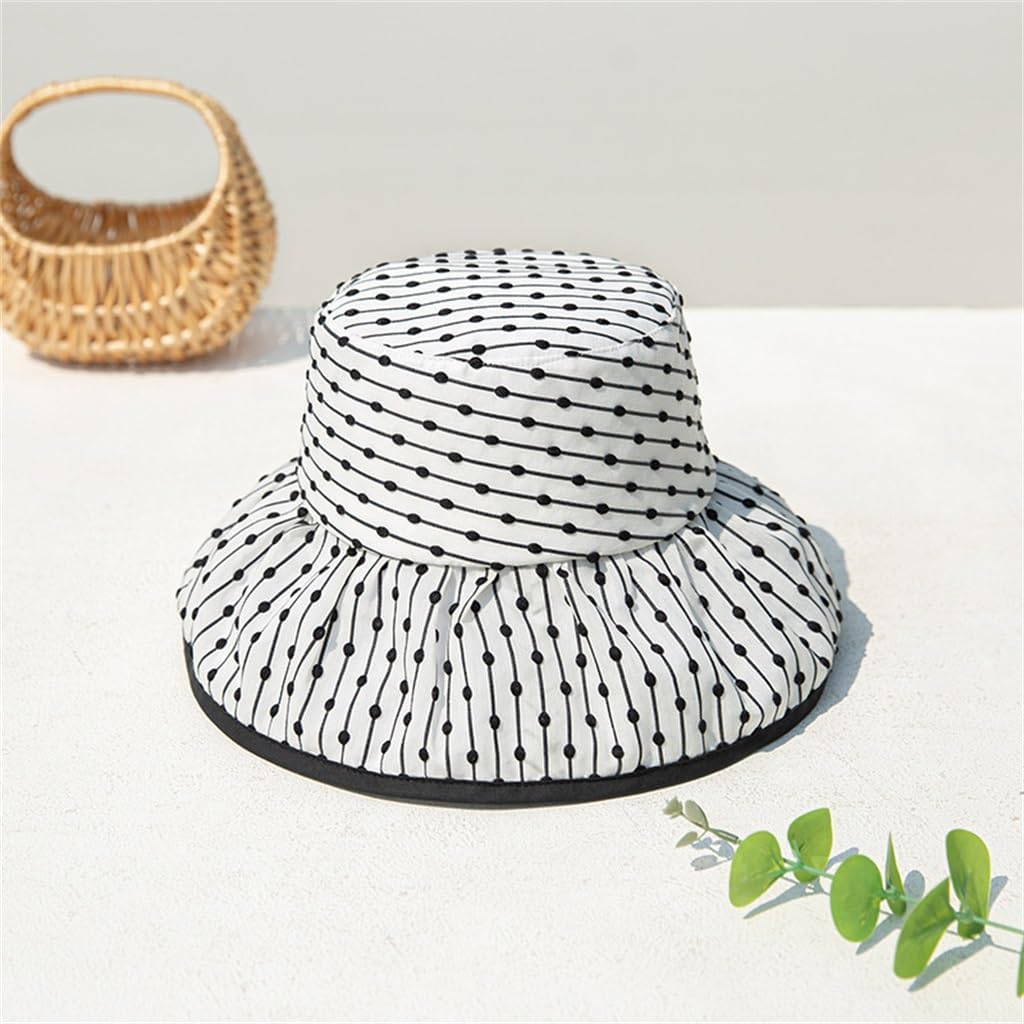 HBJWOV Cloth Hat Sunshade Sunscreen Fisherman Hat Elegant All-Match Women Outing Seaside
