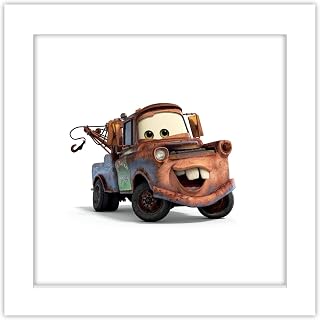 Trends International Gallery Pops Disney Pixar Cars 3 - Mater Wall Art Wall Poster, 12" x 12", White Frame Version