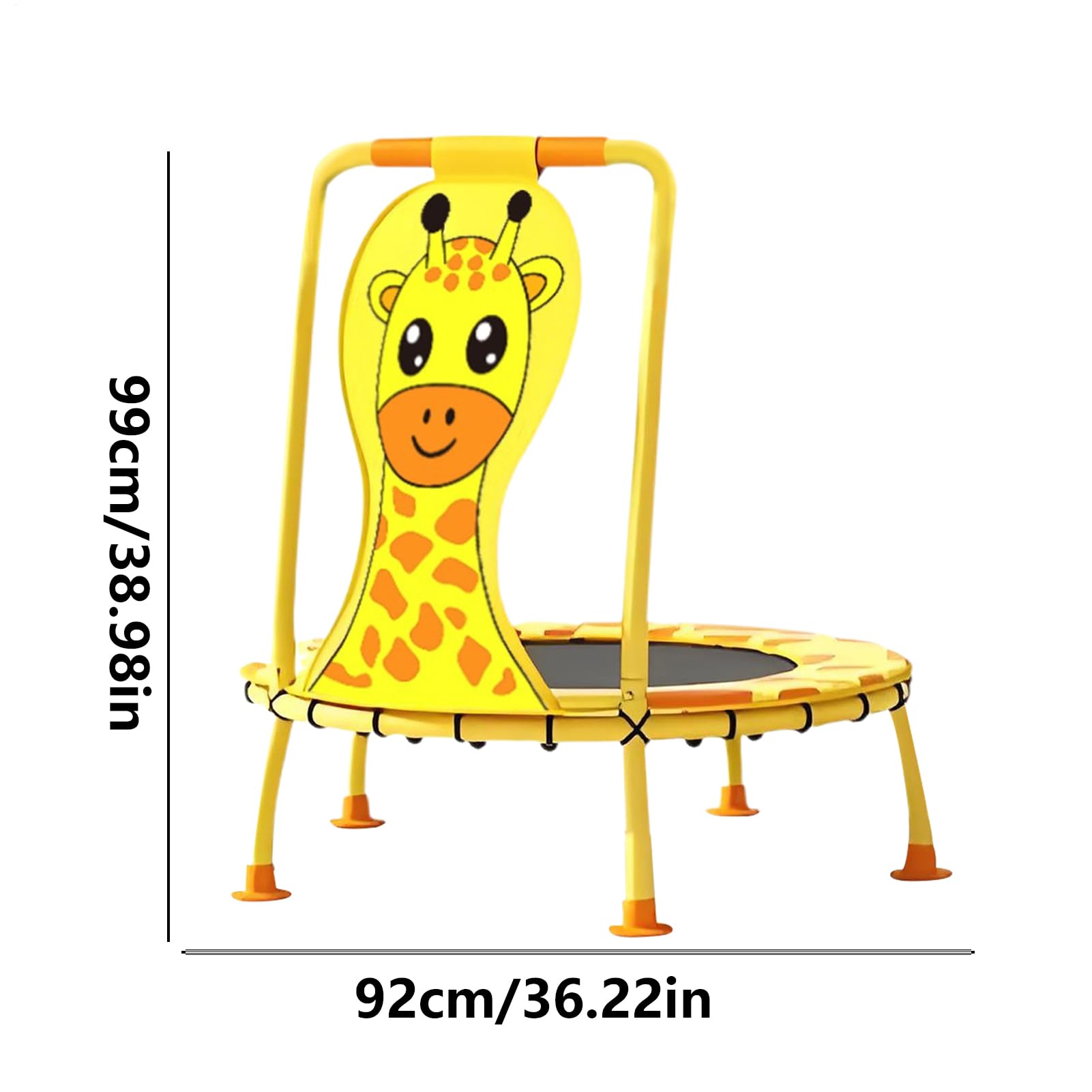 Trampolín Interior para Niños 100 Centímetros Estampado de Jirafa para