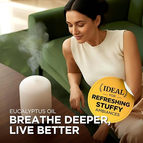 Miniatura 2 de Gya Labs Aceite esencial de eucalipto – 0.34 onzas líquidas – para difusor, masaje, cabello, piel, aromaterapia, jabón y fabricación de velas
