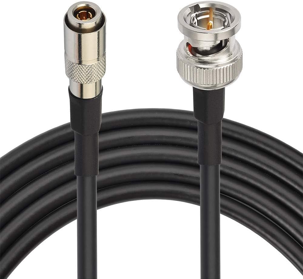 Superbat HD SDI BNC to DIN Cable 10ft DIN 1.0/2.3 to BNC Male Cable Belden 1855A for Blackmagic BMCC/BMPCC Video Assist 4K Transmissions HyperDeck Kameras