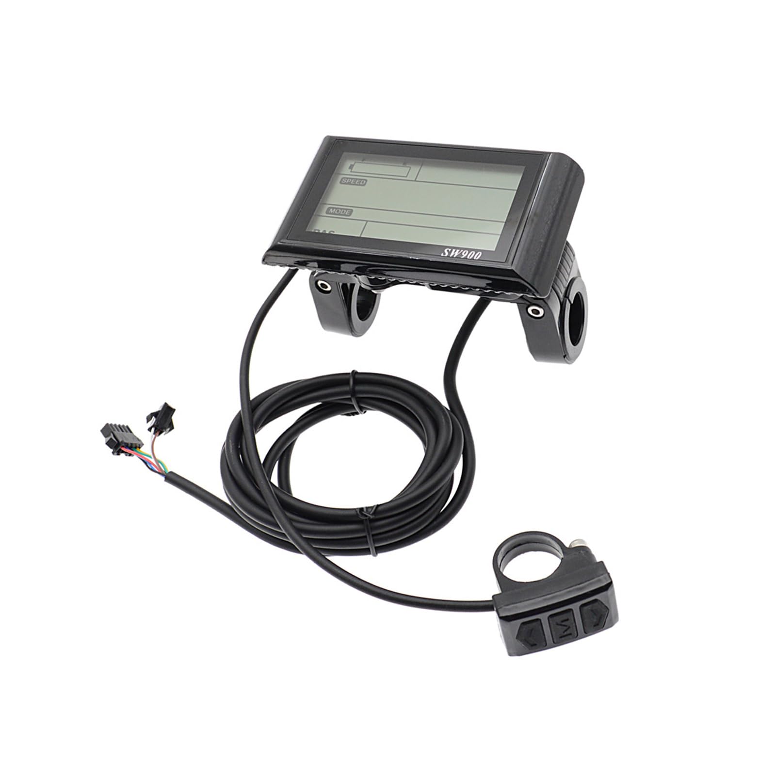 Compteur LCD 7 broches pour scooter électrique avec régulateur de vitesse, affichage de la puissance/de l'heure pour modification de vélo électrique, scooter, instrument de contrôle de la