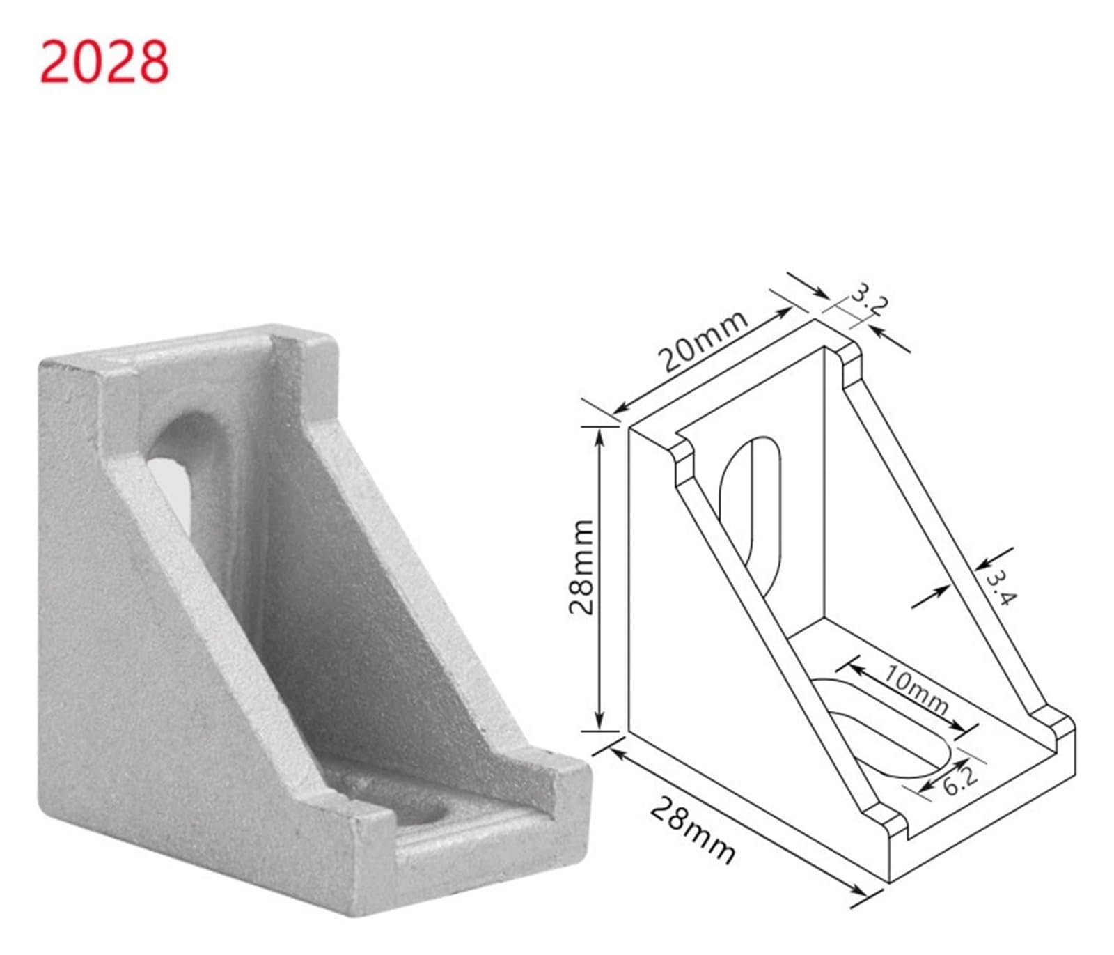 Aluminiowy wspornik kątowy - 50/100 sztuk, wytrzymałe wsparcie do użytku domowego i przemysłowego, idealny do projektów DIY i montażu mebli