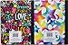 Trendy Patterned Wide Ruled 100 Sheets Composition Notebooks - (Pack of 2)