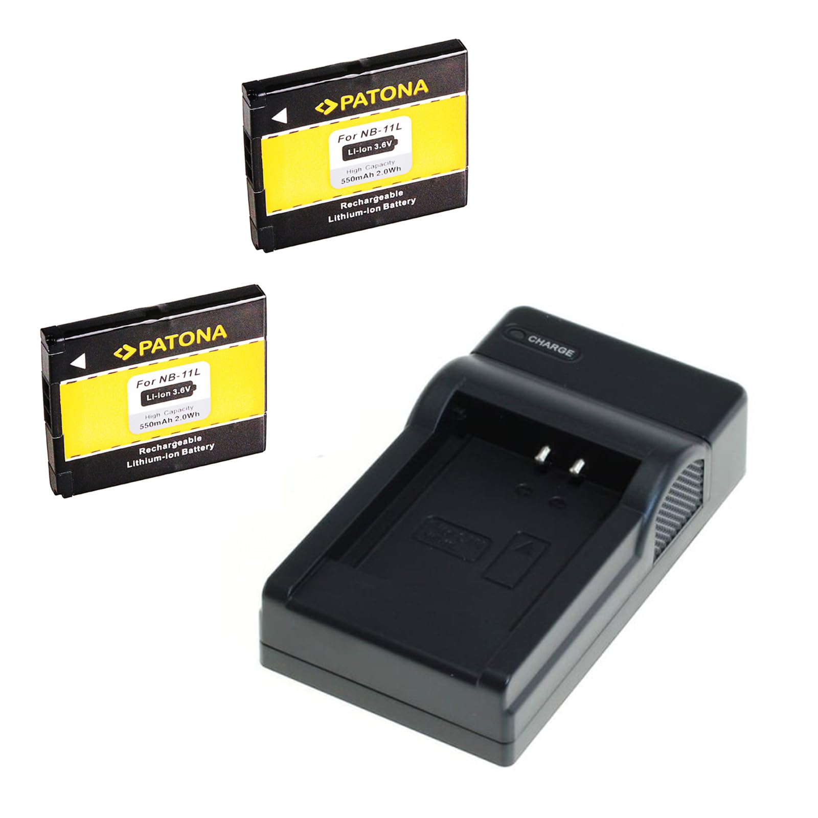 Canon Battery Charger Pack of Battery and Charger for Canon Powershot  A2300, A2400 IS, A2500, A2600, A3400 IS, A3500 IS, A4000 IS, SX400 IS, SX410