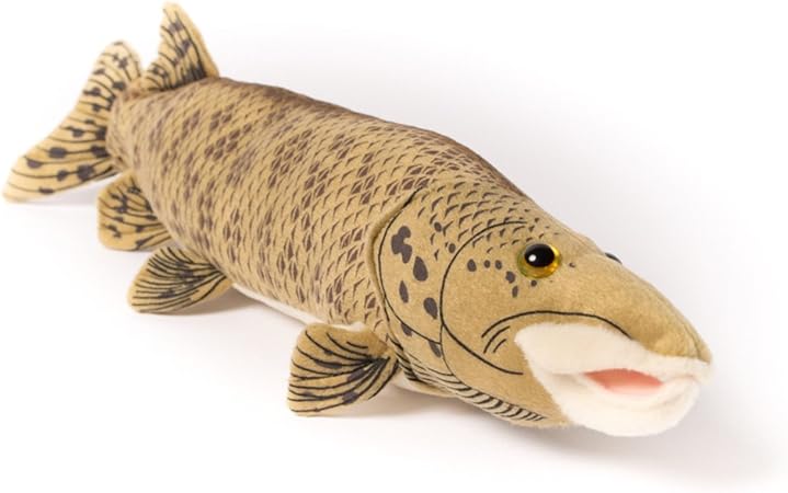 Amazon Co Jp リアル モコモコな魚たち ゲームフィッシュぬいぐるみ キャビンクリッターズ マスキー マスケランジ おもちゃ