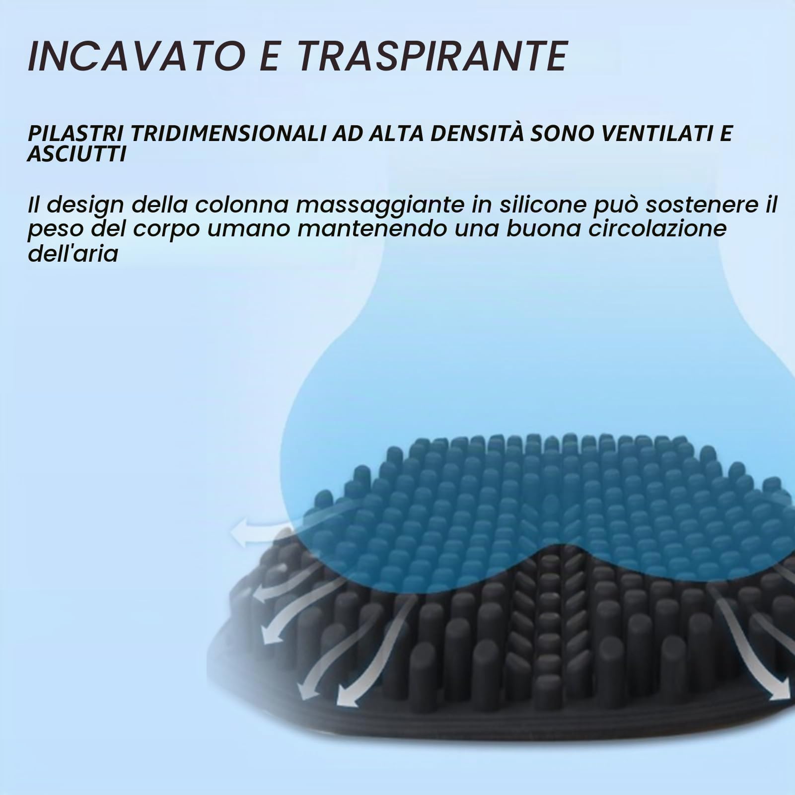 Cuscino per sedile moto Cuscino per raffreddamento ad aria Cuscino per sedile in gel per moto Raffreddamento Assorbimento degli urti Allevia la pressione Coprisedile nero universale