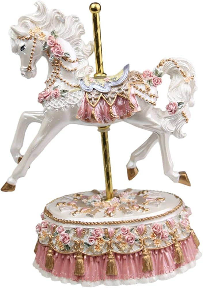 その他 CAROUSEL HORSE STATUE Design Toscano Spirit the Full Sized Carousel Horse Statue