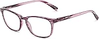 Vista 1 de Foster Grant womens Elana Pop of Power Bifocal Style Blue Light Reading Glasses, Purple, 53mm US