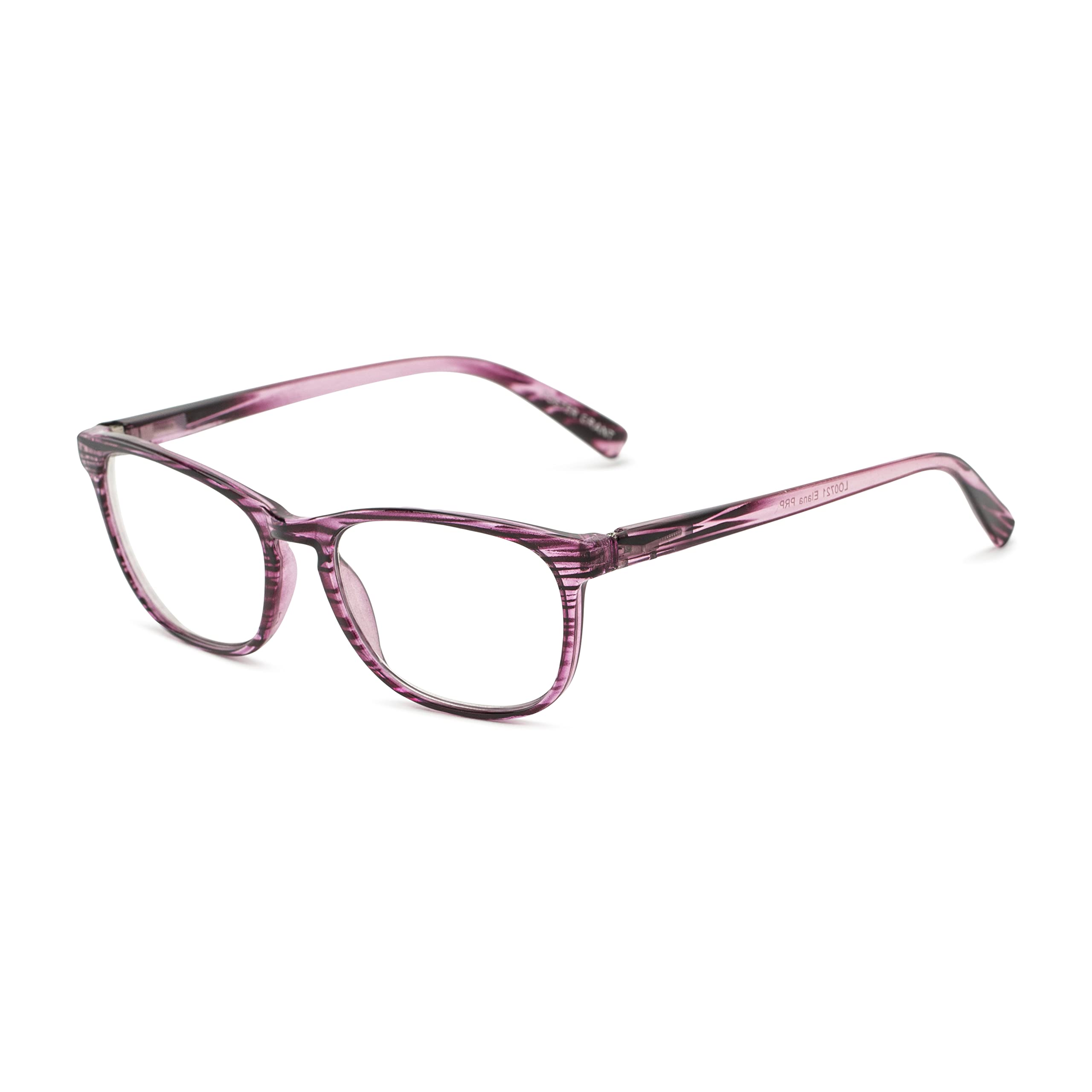 womens Elana Pop of Power Bifocal Style Blue Light Reading Glasses, Purple, 53mm US