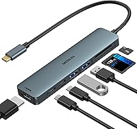 Vista 13 de MOKiN Estación de acoplamiento para portátil con 4 monitores, estación de acoplamiento USB C 16 en 1 triple monitor, base USB C con 2 HDMI, DP, 100