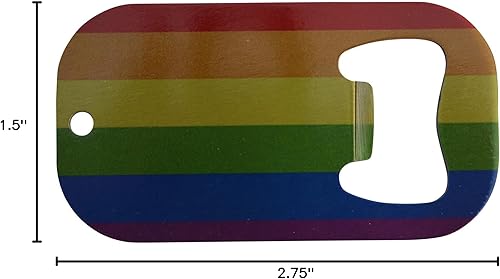 Miniatura 3 de LGBT Rainbow Flag Abrebotellas Heavy Duty Acero Inoxidable Regalo Idea Gay Lesbianas