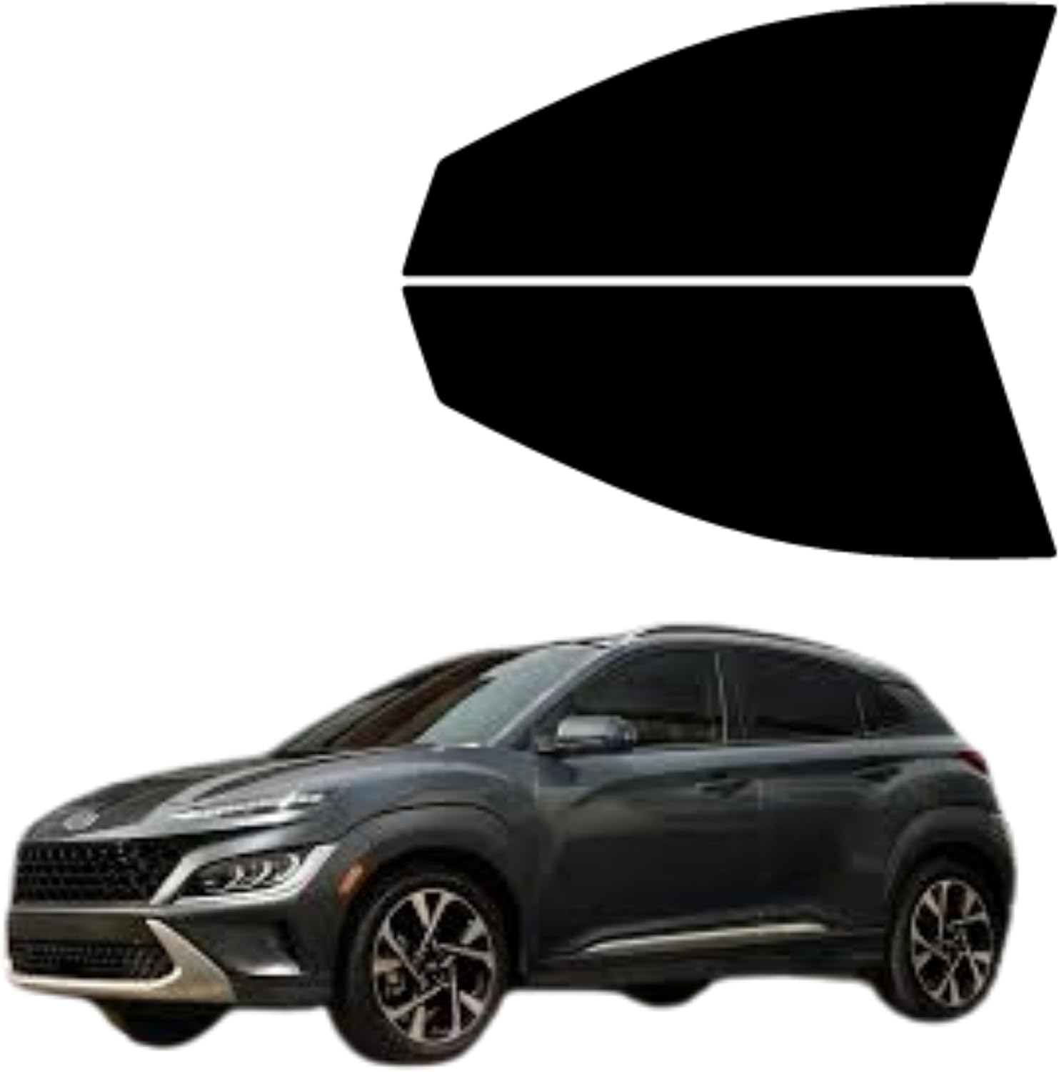 Precut Tint Kit Nano Carbon Film for Hyundia Kona 2018-2023 Driver and Passenger Windows Computer Cut to Custom Fit Your Windows.. (35% All)