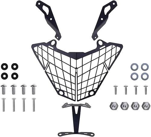 Miniatura 4 de Headlight Grill Guard for K&awasaki for V&ersys 300X X300 X-300 2015 2016 2017 2018 2019 Motorcycle Headlight Protection Cover Mesh Grille Guard