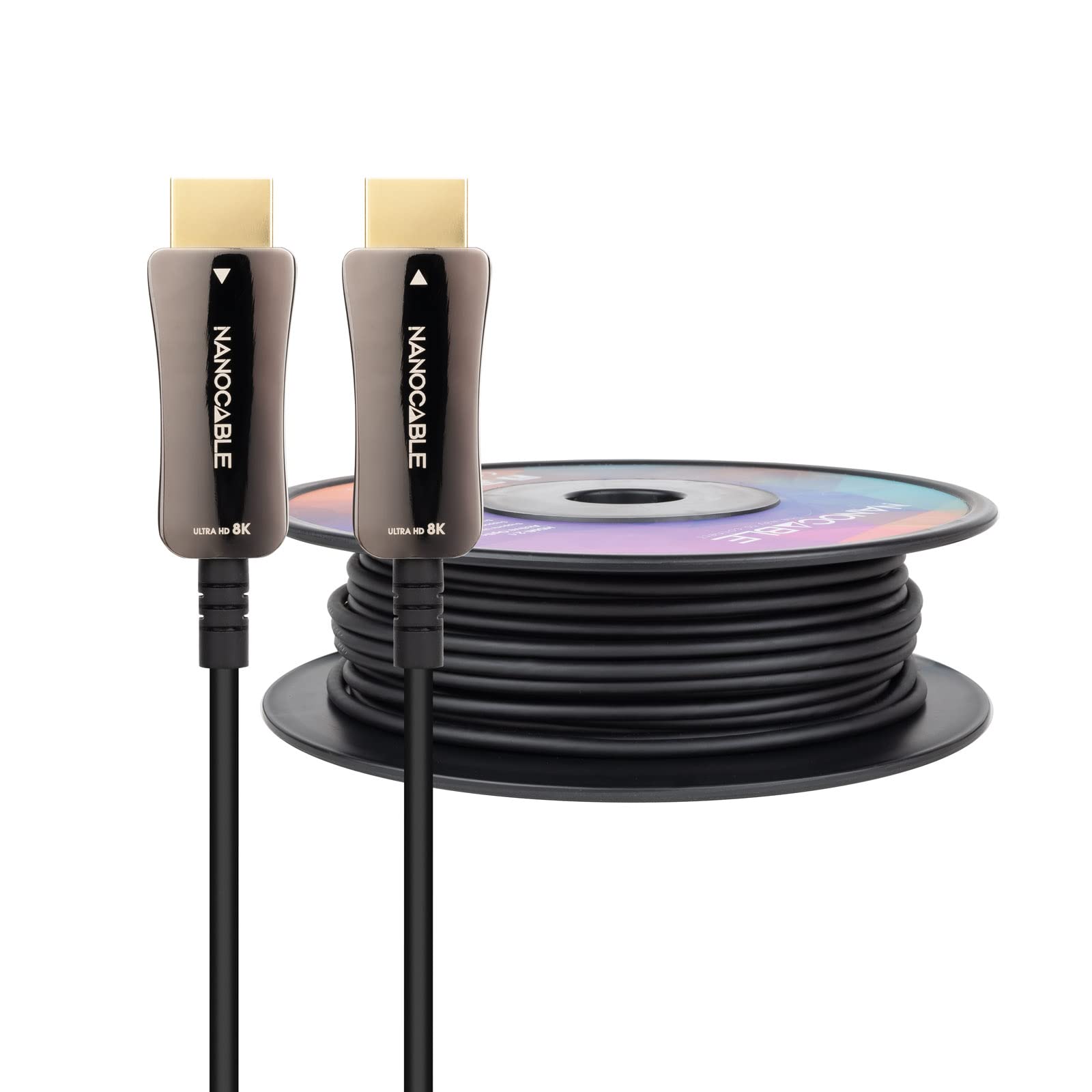 Nano Cable 10.15.2199 - Cavo AOC HDMI V2.1 8K@60Hz 4K@120Hz 48Gbps Tipo A Maschio, Colore Nero, 100 m