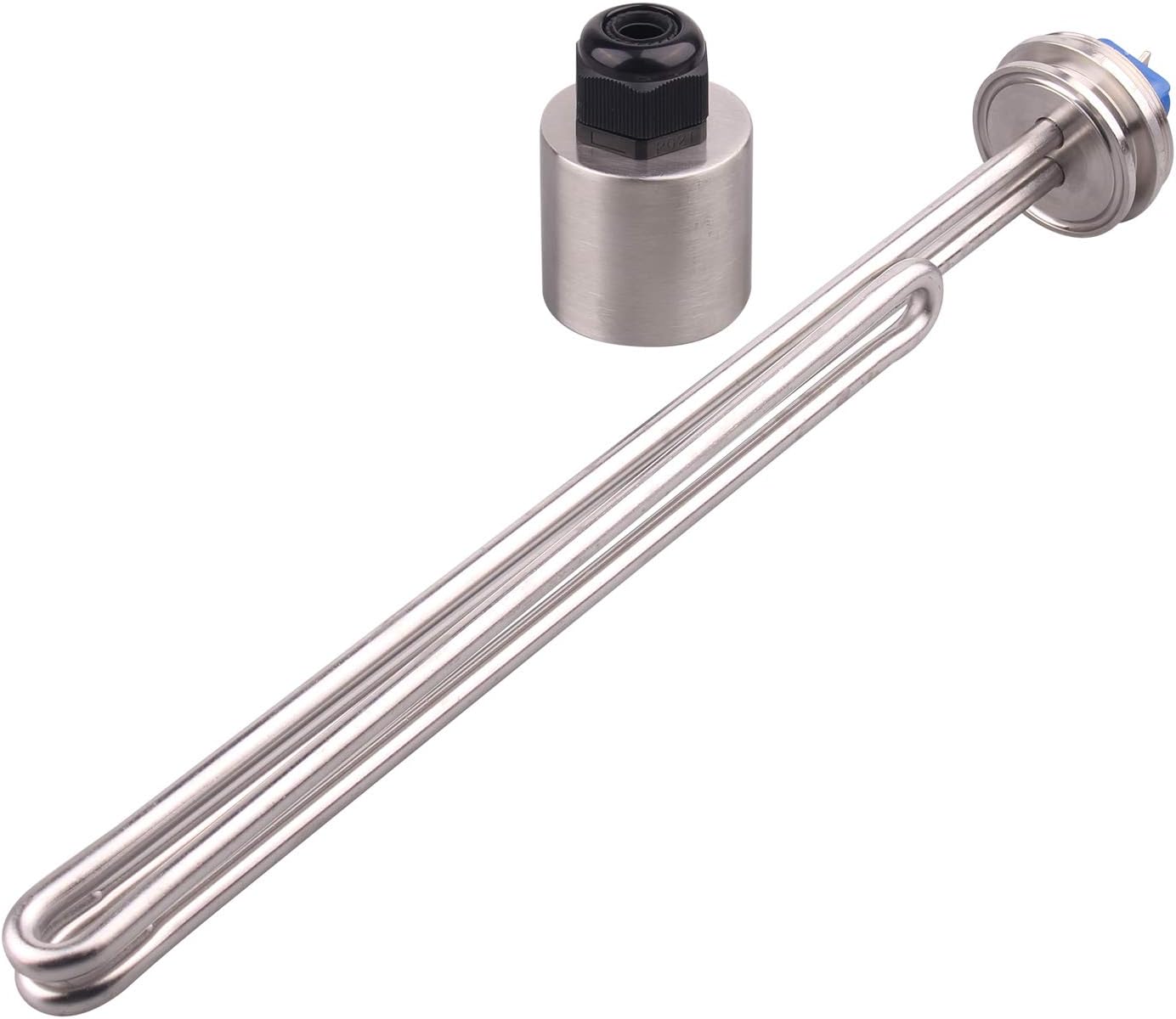 DERNORD 1.5 Inch (OD50.5mm) Tri-clamp Foldback Heating Element Stainless Steel Immersion Water Heater (240v 5500w)