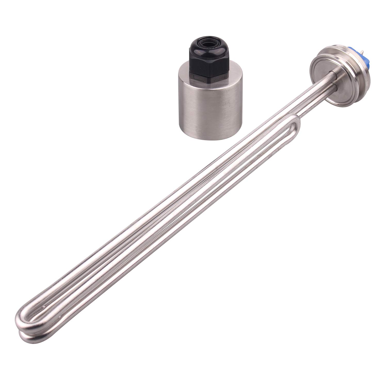 DERNORD 1.5 Inch (OD50.5mm) Tri-clamp Foldback Heating Element Stainless Steel Immersion Water Heater (240v 5500w)