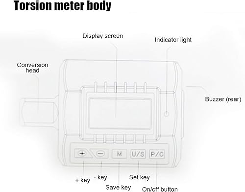 Miniatura 3 de ViaGasaFamido Adaptador de par digital Llave dinamométrica portátil Adaptador de llave de alta precisión para probar la estanqueidad de la tapa del