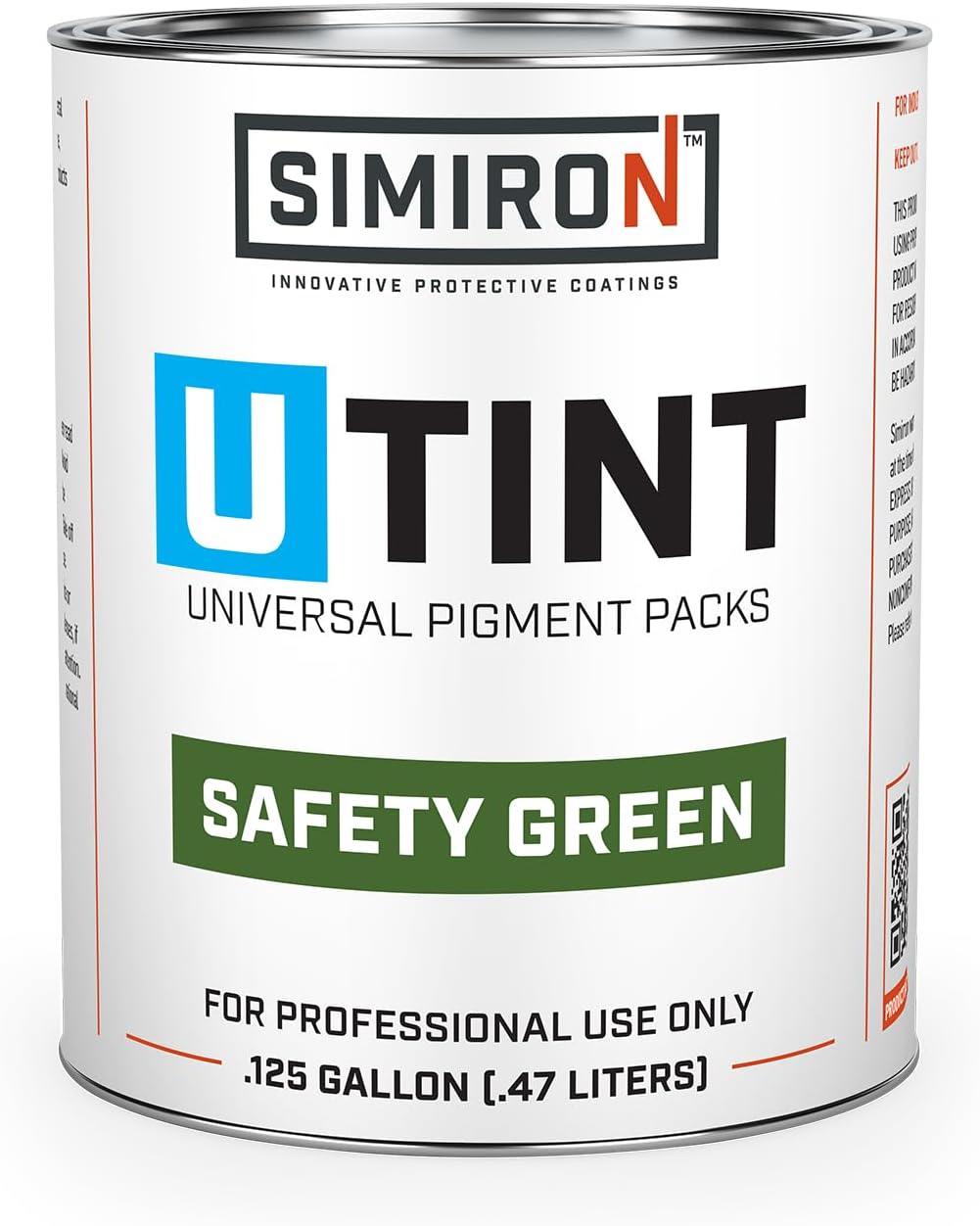 U-TINT 16oz Universal Pigment Packs - Add to Epoxy Resin, Epoxy Primer, Moisture Vapor Barrier, Polyaspartic, Polyurea - Professional Grade, Zero VOC, Easy-to-Mix (Deck Gray)