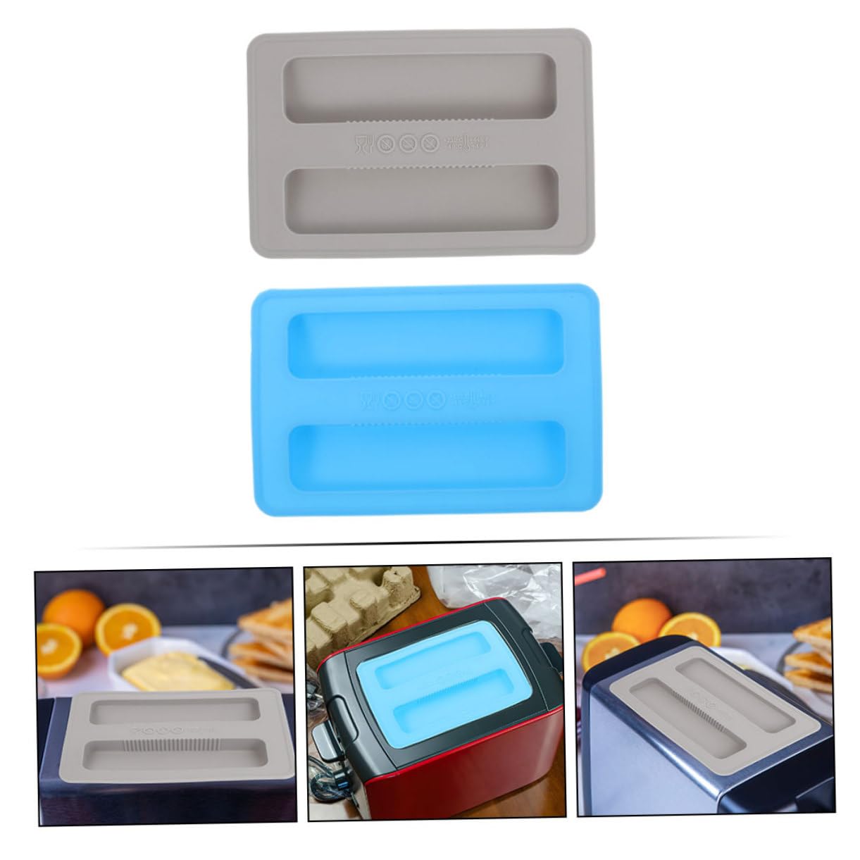 MUCKLILY 2Pcs Toaster Dust Cover Bread Maker Lids for Kitchen Appliances Practical Safe Protector and Fits Automatic Bread Machines