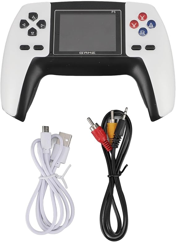 Generic Portable Handheld Game Console with TV Output Ergonomic Design Long Battery Life for Single Player Video Gaming