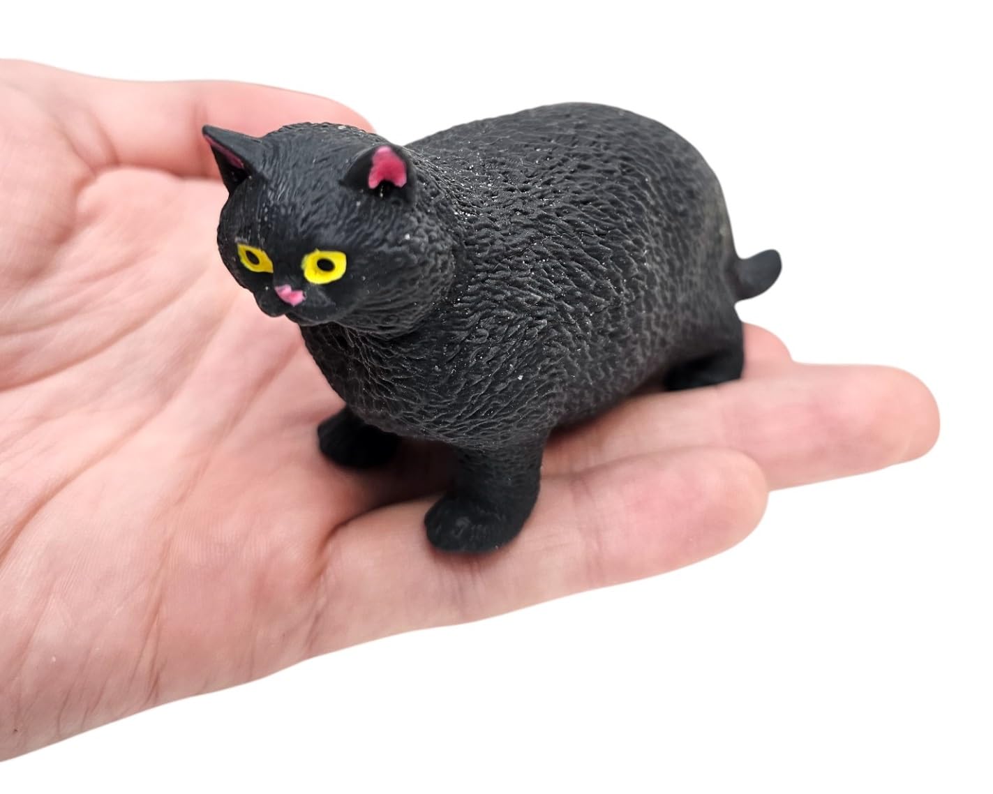 Amazon | 伸縮性のある家猫(ブラックキャット) (4インチ) ゴム製フィ