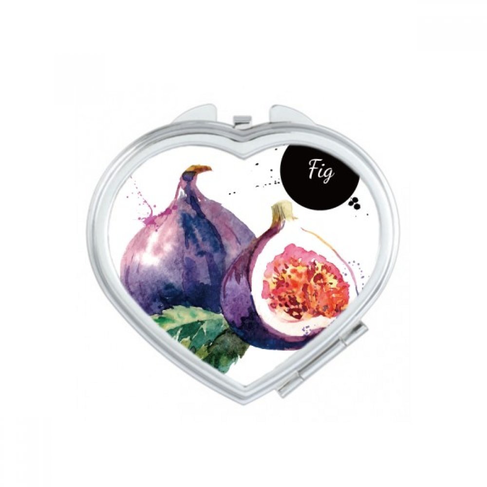 Miroir compact Aubergine légumes sain : qualité supérieure style aquarelle