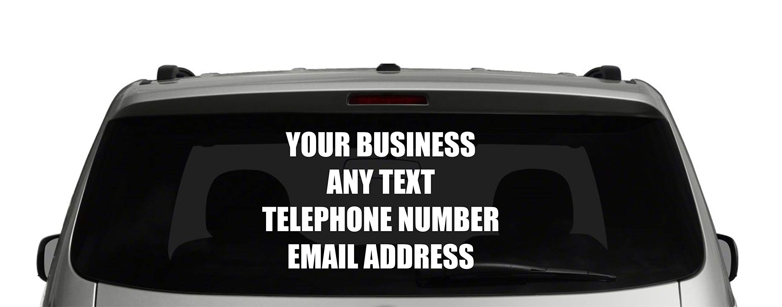 Personalised Business Rear Window Car & Van Vinyl Signs Stickers Decal,External