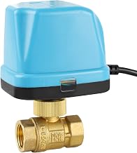 SWAWIS DN15 1/2 Inch 230 V Motorised Valve 2 Way Blue | Electric Ball Valve Motorized Brass Ball Valve